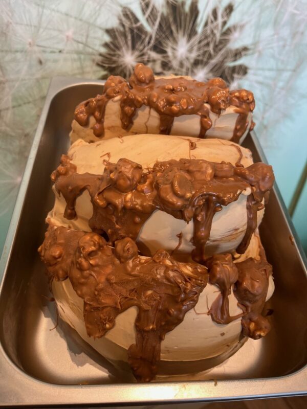 Popcorn caramel ijs